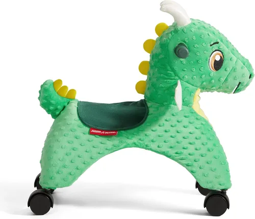 Vista 14 de Radio Flyer Juguete de Montar de Peluche para Niños Pequeños – Juguete de Montar Rodante Suave y Acolchado para Niños de 1–3 Años, Juguete de Empuje