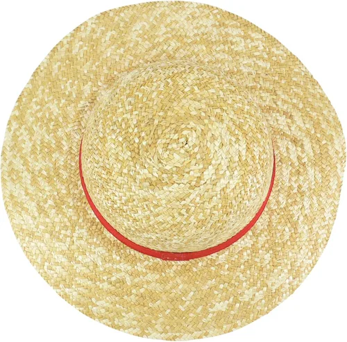 Vista 5 de Yarizm Sombrero de paja Cinta Roja Performance Animación Cosplay Accesorios Sombrero 10pcs