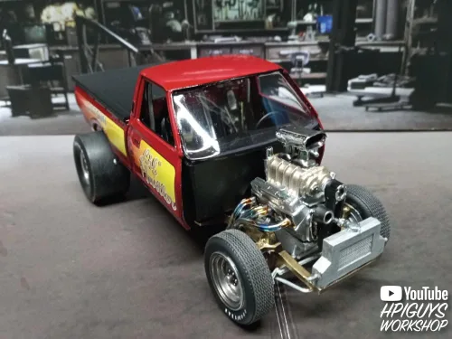 Vista 8 de MPC 1975 Datsun Pickup Li'l Hustler Kit de modelo a escala 1:25