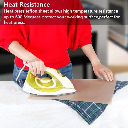 Vista 12 de Paquete de 4 láminas de teflón PTFE de 12" x 16" y 3 rollos de cinta de sublimación resistente al calor de 10mm, cinta térmica para transferencia