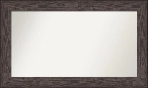 Vista 371 de Amanti Art Espejo personalizado, espejo de baño negro puente, espejo de pared o espejo de tocador de baño sobre el fregadero (26 x 26 pulgadas)