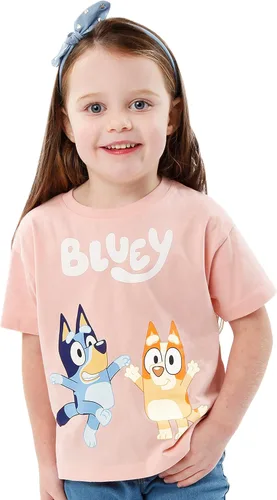 Vista 4 de Bluey Camisa para niñas Camiseta de Bingo para niñas Camiseta de manga corta para niñas Camiseta para niñas Tallas 18M a 6