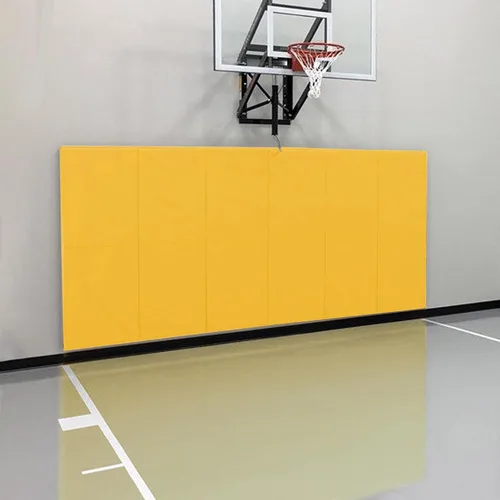 Vista 13 de Acolchados de Pared para Gimnasio Almohadilla de Protección de Pared para Cancha de Baloncesto - Colchoneta de Pared de Espuma Gruesa de 2" Negro