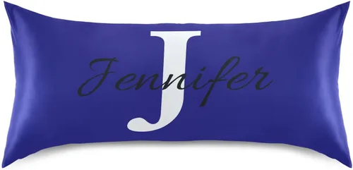 Vista 41 de Fundas de almohada negras personalizadas de seda con cierre de sobre, funda de almohada de satén tamaño estándar para personas que duermen
