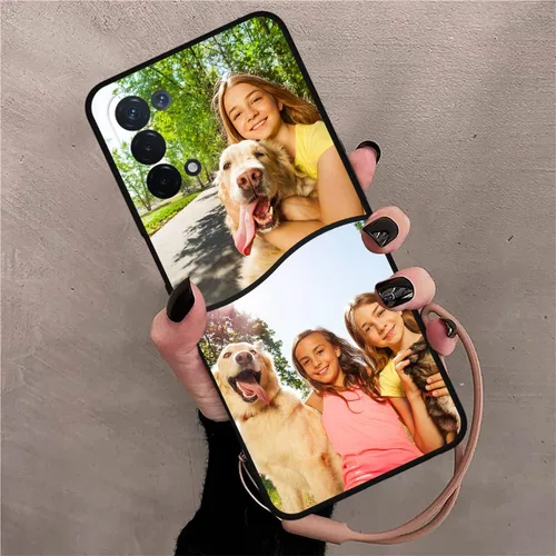 Vista 7 de Funda de teléfono personalizada para Oppo A54 5G de 6.5 pulgadas, funda protectora completa con múltiples imágenes, anticaída, nombre personalizado