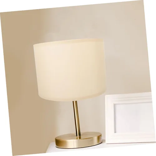 Vista 9 de Uonlytech Elegante pantalla de lino beige de repuesto para lámpara de pie de lino, pantalla de escritorio, fácil de instalar, clips extraíbles