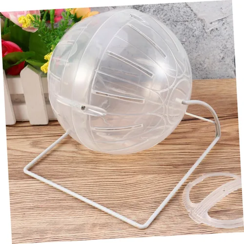 Vista 7 de Pelota de ejercicio para hámster, 4 en 1, pelota de ejercicio transparente con soporte para reducir el aburrimiento y aumentar la actividad