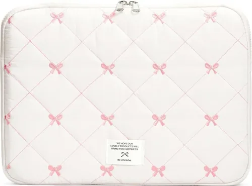 Vista 27 de Funda acolchada para laptop de 15 a 15.6 pulgadas, bonita funda protectora acolchada para computadora portátil con estampado floral para MacBook