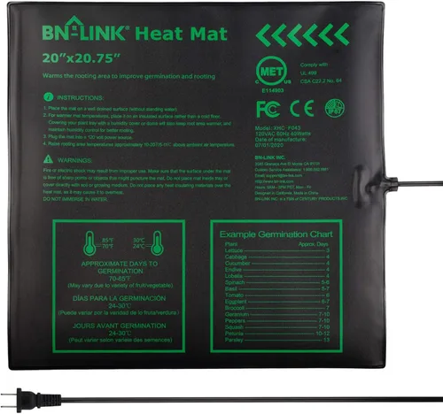 Vista 9 de BN-LINK Tapete Térmico Duradero para Plántulas para Inicio de Semillas 10" x 20.75", Tapete de Calentamiento Impermeable Almohadilla