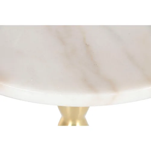 Vista 5 de Mesa auxiliar Home ESPRIT Blanco Dorado 41 x 41 x 57 cm