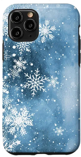 Vista 29 de Funda para iPhone 17 con diseño de copos de nieve con diseño de cristales helados
