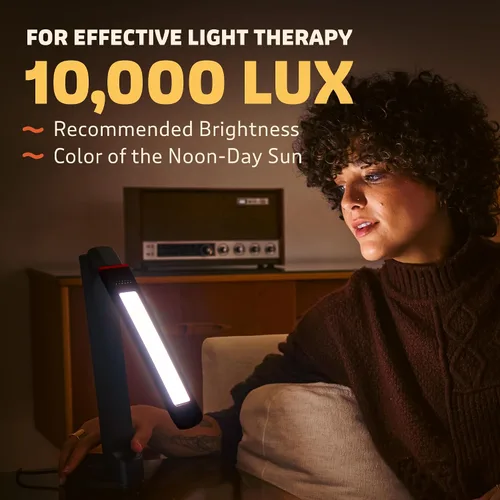 Vista 3 de Circadian Optics Lumos 2.0 Lámpara de escritorio con terapia de luz brillante Como se ve en Shark Tank Brillo ultra potente de 10,000 LUX El