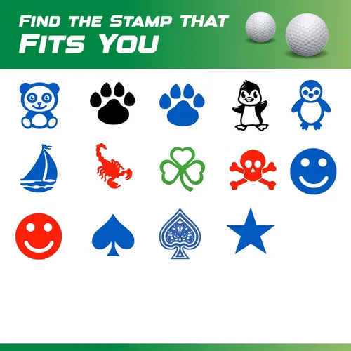 Vista 8 de EZBallStamp - Timbre marcador con forma de pelota de golf, Azul