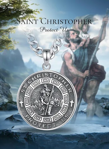 Vista 9 de CELESTIA Medallas de plata de ley 925 San MiguelSan CristóbalSan BenitoSan GabrielVirgen MaríaJesúsCaravacaMetatrónSello de los Siete Arcángeles