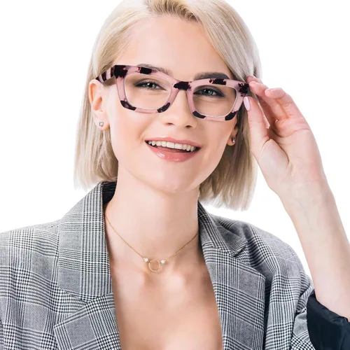 Vista 2 de SIGVAN Gafas de lectura progresivas multienfoque para mujeres y hombres, bloqueo de luz azul, bisagra de resorte, lectores multifocales