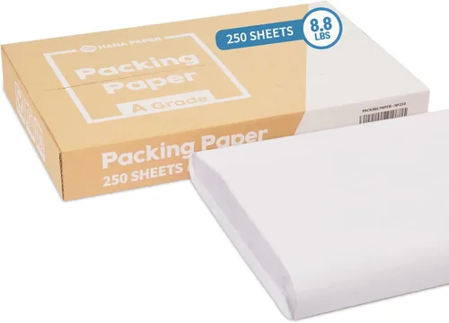 Vista 8 de HANA PAPER Hojas de papel de embalaje de tamaño grande de 30.5" x 17" (150 hojas, 5.5 lb) para mudanzas, papel de periódico grado A para envolver