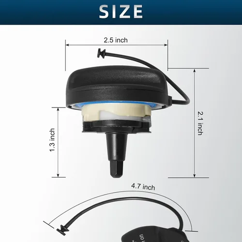 Vista 7 de Tapa del depósito de combustible compatible con Mini Cooper y BMW X1 X2 X3 X4 X5 X6 128i 135i 228i 320i 323i 325i xi 328i 330i 335i 428i 525i 530i