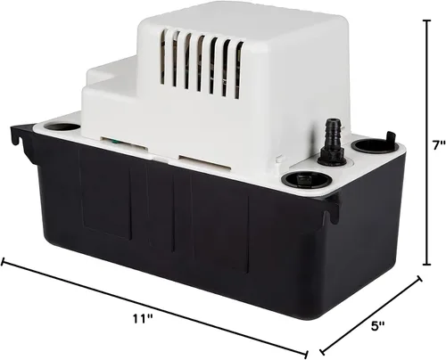 Vista 12 de Little Giant VCMA-20ULS 115 voltios, 80 GPH, 1/30 HP Bomba de eliminación automática de condensado para sistemas