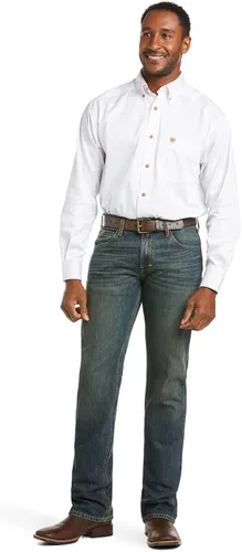 Vista 6 de ARIAT Jeans ajustados y apilables M5 de pierna recta para hombre, Carson Dakota