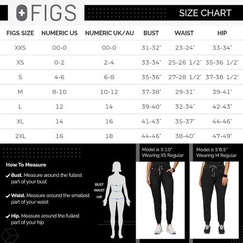 Vista 6 de FIGS Zamora - Pantalones quirúrgicos de cintura alta para mujer, ajuste delgado, 6 bolsillos, cintura alta, pantalones de yoga para mujer