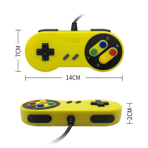 Vista 8 de Coiorvis Wired Controller for Switch, USB controller for PC Emulator Game, Mobile Controller (Yellow)