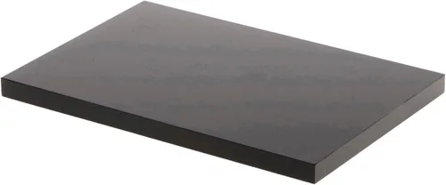 Vista 3 de Plymor Base de exhibición acrílica rectangular negra, 4 "x 2" D x 0.375" H