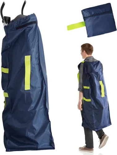 Vista 8 de Bolsa de cochecito de paraguas para avión, bolsa de control de puerta para cochecitos de paraguas individuales con correas de transporte ajustables