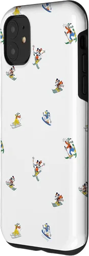 Vista 2 de iPhone 11 Disney Mickey & Pals - Funda para vacaciones de esquí de invierno