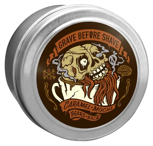 Vista 2 de Grave Before Shave Paquete de barba de caramelo moca (aroma a café caramelo moca)