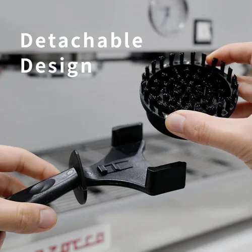 Vista 6 de watchget Cepillo de limpieza para máquina de café expreso, cepillo Grouphead con 1 cerdas de nailon desmontables, cerdas de limpieza de espresso