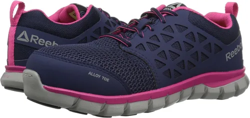 Vista 7 de Reebok Work RB044 - Cojín sublite para mujer, puntera de seguridad de aleación de trabajo, Azul