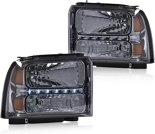 Vista 35 de G-PLUS Faros delanteros delanteros para Ford F250 F350 F450 F550 Super Duty 1999-2004; compatible con Ford Excursion 2000-2004 lente transparente