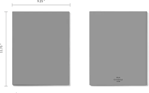 Vista 7 de Vela Sciences B7-B - Cuaderno expandido de laboratorio de tapa blanda, 9.25 x 11.75 pulgadas (9.3 x 11.8 in), 144 páginas, encuadernado permanente