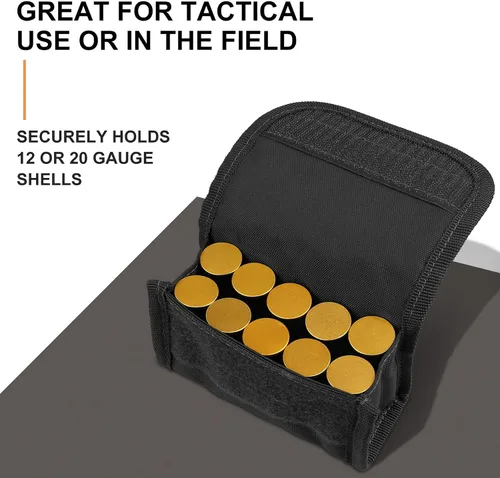 Vista 3 de 10 Ronda Shotgun Shotshell Recarga Holder Molle Pouch para 12 Calibre/20G