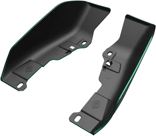 Vista 5 de Advanblack Deflectores de aire de marco medio compatibles con Harley Touring Street Glide, Road King, Electra Glide, 2009-2024 (verde alpino)