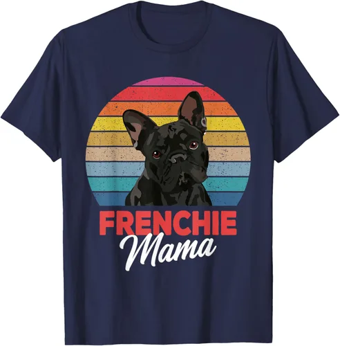 Vista 79 de Frenchie Mama - Camiseta divertida de regalo para niñas y perros Bulldog Francés, Negro, S