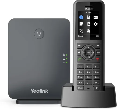 Vista 4 de Yealink W76P - Paquete de teléfono IP DECT W56H con base W70