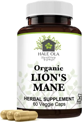 Vista 7 de Cápsulas de suplemento de melena de leones – Cápsula de hongo de melena de león certificada sin OMG y Kosher para función cognitiva, salud nerviosa