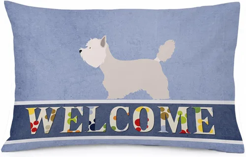 Vista 147 de Caroline's Treasures BB8334PILLOWCASE AIDI Atlas Mountain Dog - Funda de almohada estándar, color azul, ligera, súper suave, de fácil cuidado