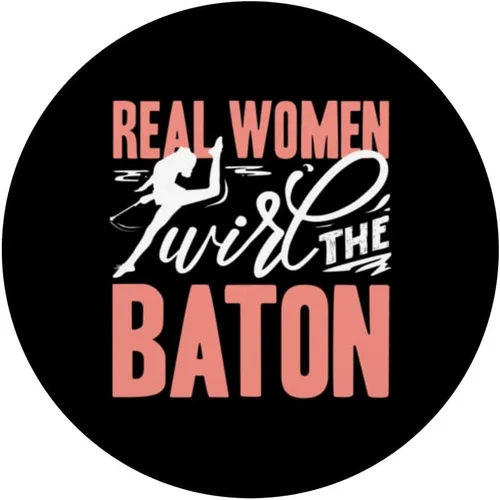 Vista 3 de Baton Twirling Majorette Real Women Twirl The Baton PopSockets Swappable PopGrip