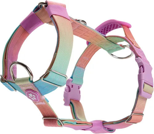 Vista 15 de Spark Paws Arnés para perro sin tirones con asa para perros grandes, arnés resistente para razas grandes y fuertes, ajustable, diseño halter