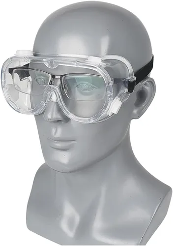 Vista 5 de Paquete de 3 gafas de seguridad antivaho ajustables para protección ocular contra salpicaduras ajustables para laboratorios, trabajadores