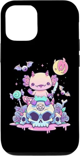 Vista 28 de Pastel Goth Axolotl Creepy Gothic Kawaii Anime Aesthetic Case for iPhone 16
