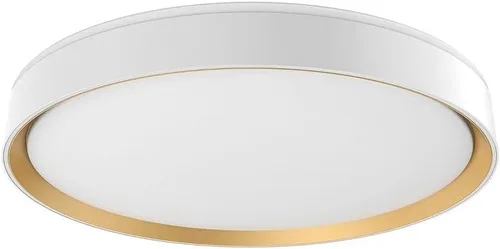 Vista 2 de Kuzco Lighting FM43920-WH/GD Essex - Montaje empotrado LED de 45 W - 3.13 pulgadas de alto y 19.75 pulgadas de ancho, acabado de color: blanco/dorado