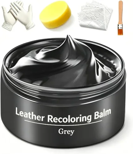 Vista 8 de Leather Recoloring Dye Balm, Leather & Vinyl Color Restorer Conditioner – Repairs Faded & Scratched Leather
