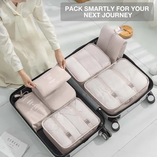 Vista 7 de Cubos de embalaje para maletas, cubos de embalaje con bolsa de zapatos, bolsa de cosméticos, bolsa de ropa, bolsas de accesorios, cubos de embalaje
