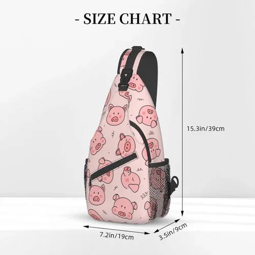 Vista 3 de Bolso bandolera impreso personalizado para mujeres y hombres, mochila cruzada para el hombro, bolsas de pecho, gimnasio, viajes, senderismo, mochila