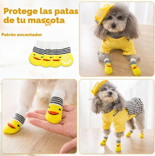 Vista 4 de Saintrygo 24 calcetines antideslizantes para perros