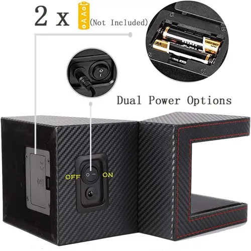 Vista 3 de Bobinadora de reloj para relojes automáticos Caja de reloj Bobinadora automática Motor japonés con opción de batería