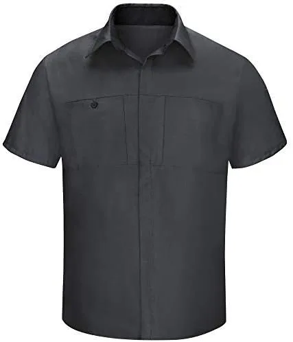 Vista 4 de Red Kap Men's Standard Short Sleeve Performance Plus Shop Shirt with Oilblok Technology